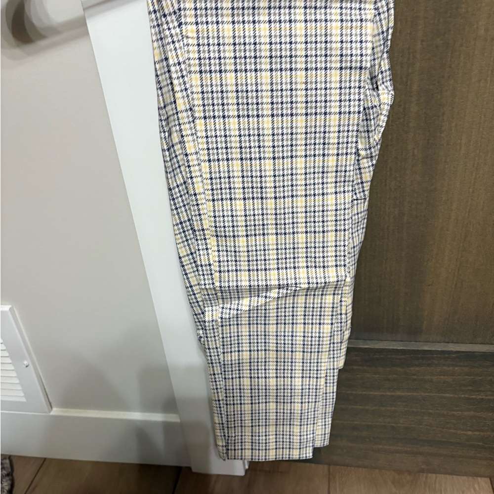 Maurices Yellow and Blue Plaid Pants